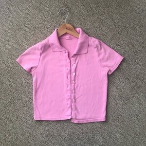 Brandy Melville Bubblegum Pink Caroline Top